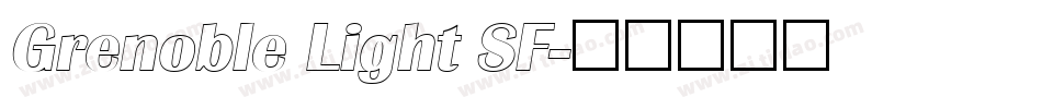 Grenoble Light SF字体转换